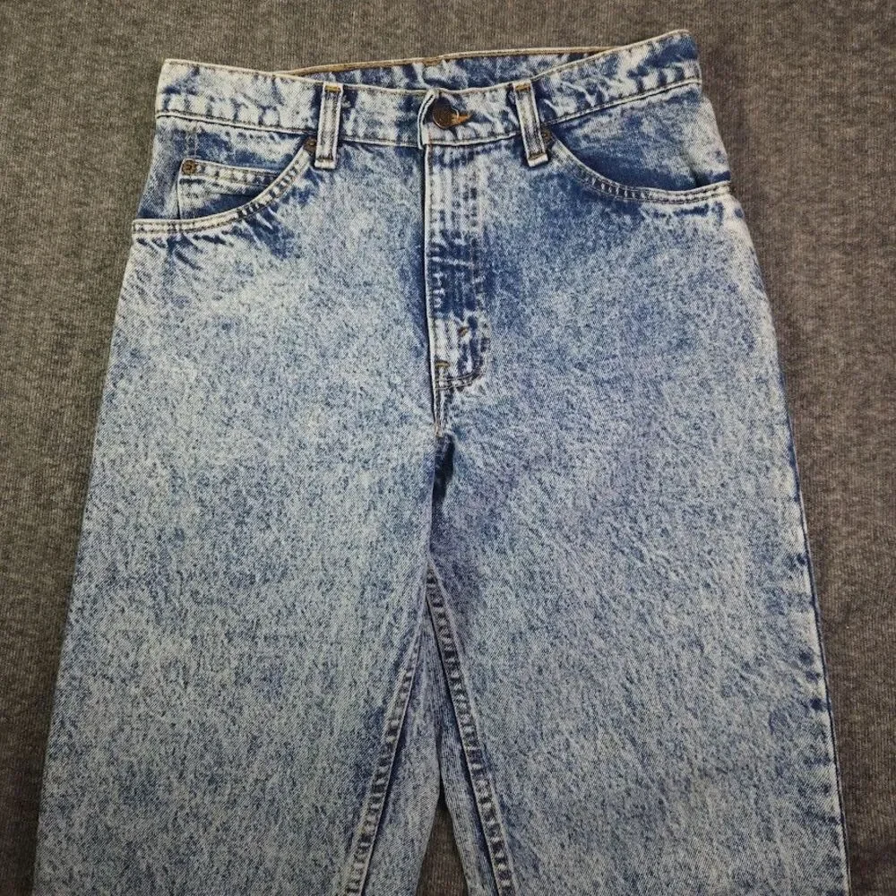 Vintage Levis 550 Acid Wash Jeans USA Made Orange Tab (Tag 31x34) Real 28x33 80s